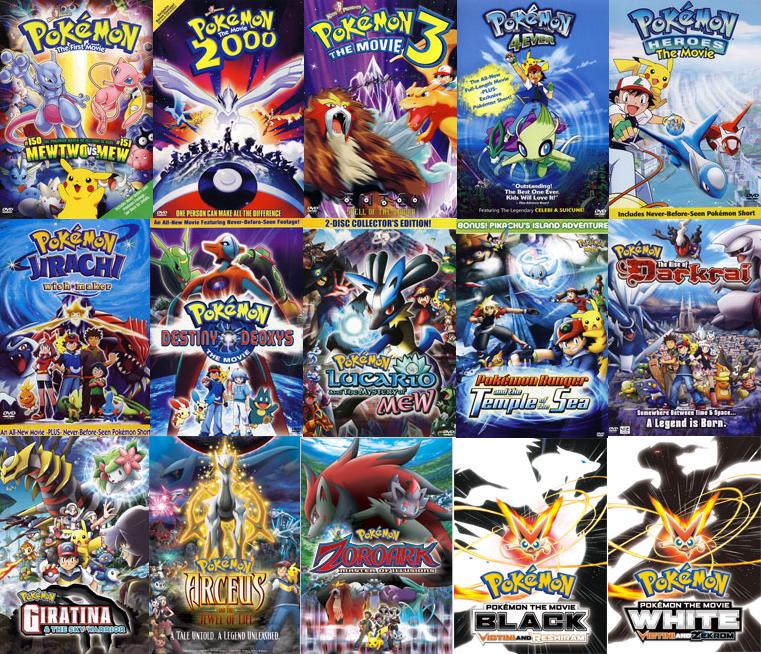 list of all pokemons movies