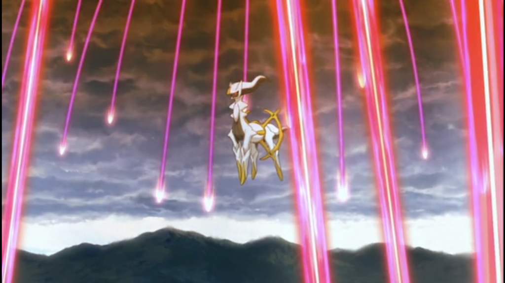 Arceus uses its signature attack, Judgment, to rain chaos down on humanity. How will our heroes stop the end of the world?