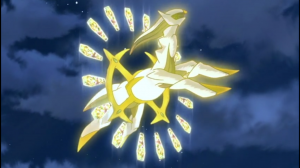 Arceus with all 16 of its Life Plates. 